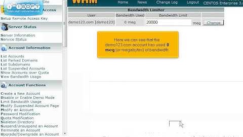How to Limit Bandwidth Usage in Web Host Manager (WHM)