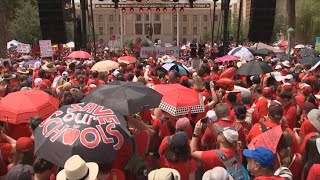 VIDEO: Sea of red engulfs state Capitol in Red for Ed walkout