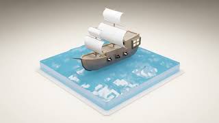 lowpoly boat animation