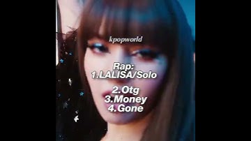 Ranking blackpink solo in different categories~ #blackpink #jennie #rose #lisa #jisoo
