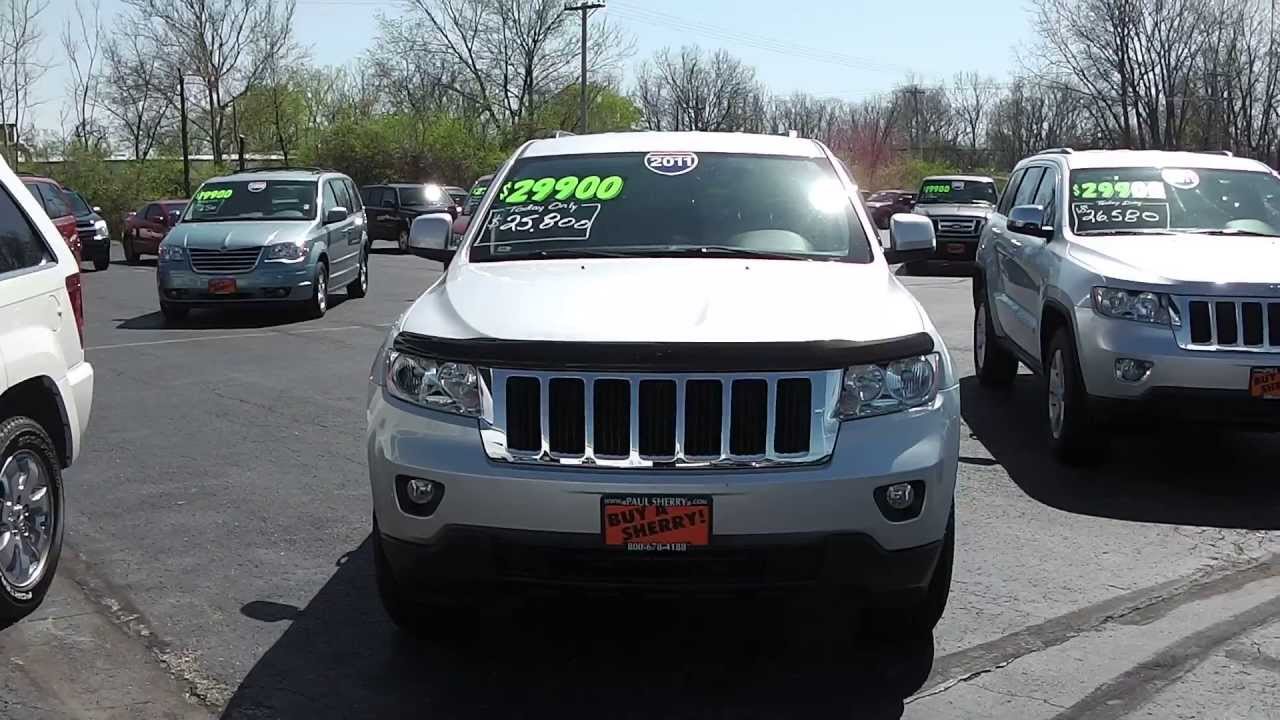 2011 Jeep Grand Cherokee Laredo SUV silver for sale Dayton Troy Piqua