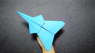 how to make an easy paper airplane _ fold paper easily and quickly