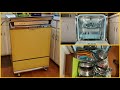 Vintage 1977 Hobart Kitchenaid Superba Portable Dishwasher Overview & Demo - Model KDS-58