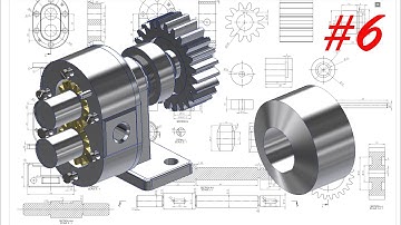 Học inventor cơ bản: Vẽ bơm bánh răng bằng inventor - Part 6