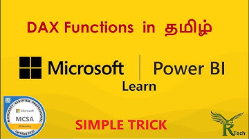 #Power-Bi DAX Function in Tamil - தமிழ்