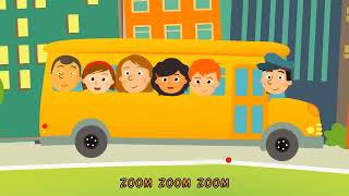 The Wheels On The Bus Go Round and Round • Nursery Rhymes Song with Lyrics • Animated Kids Song screenshot 4