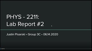 Lab Report #2 Georgia Tech PHYS - 2211