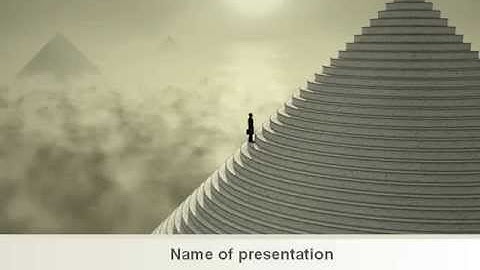 Career Pyramid PowerPoint Template by PoweredTemplate.com