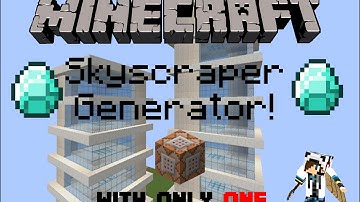 [Minecraft] Skyscrapers Generator!! [Only one command]1.8.1+