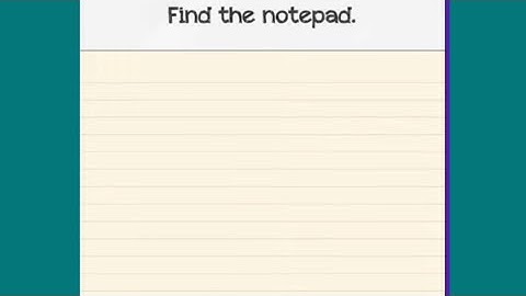 #Braindom : Find the notepad   #level94 #newupdate