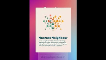 Nearest Neighbour Machine Learning Algorithm #software #python3 #shorts #ytshort