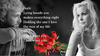 Video thumbnail of "Keith Whitley &  Lorrie Morgan  ~ "I Just Want You""