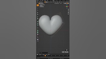 How to Model a Heart in #blender3d  #shorts