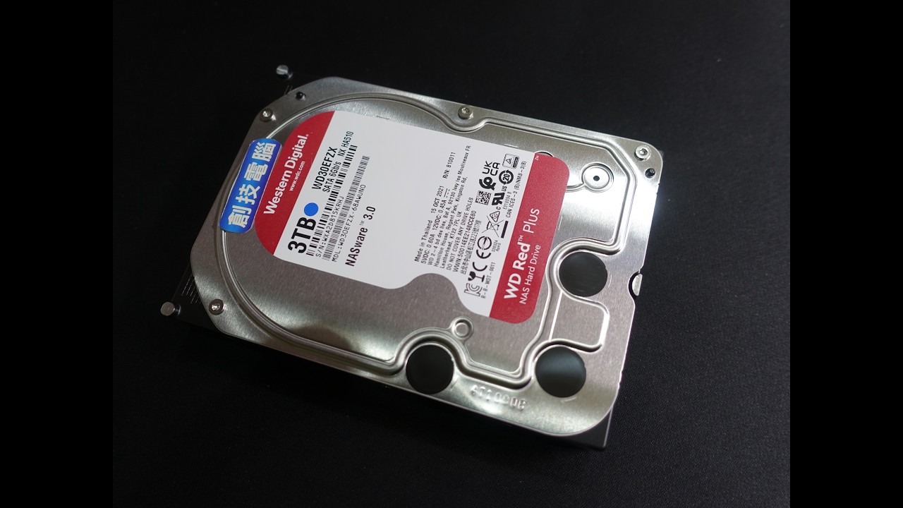 WD 3,５吋 3TB 使用僅か,累積32時間 正常 良品 創技電腦] 3.5 吋硬碟3TB SATA 介面WD 型號:WD30EFZX 二手良品實品拍攝