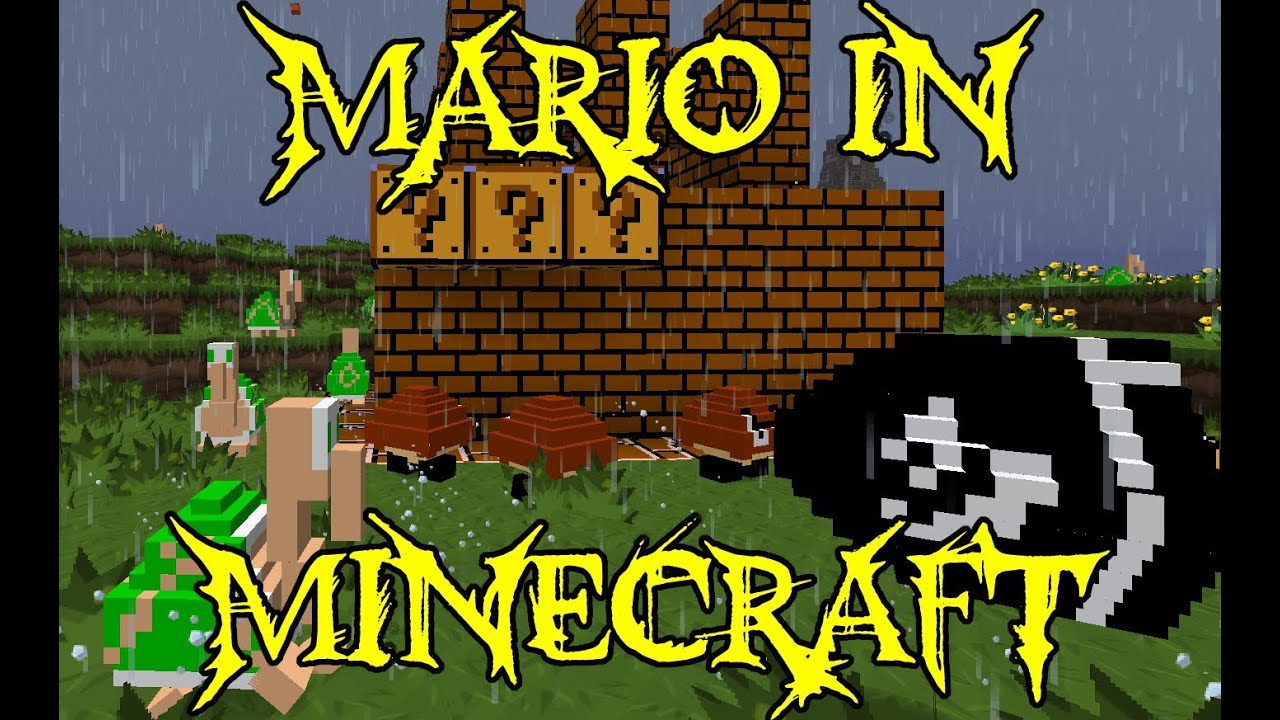 Minecraft Mod Showcase - Super Mario - Mod Review - Mario in Minecraft