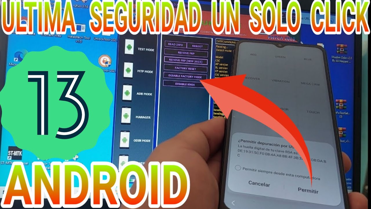 Ready go to ... https://youtu.be/kiag4YmLiJ0 [ Nuevo MÃ©todo Android 13 / Eliminar cuenta de google samsung android 13]