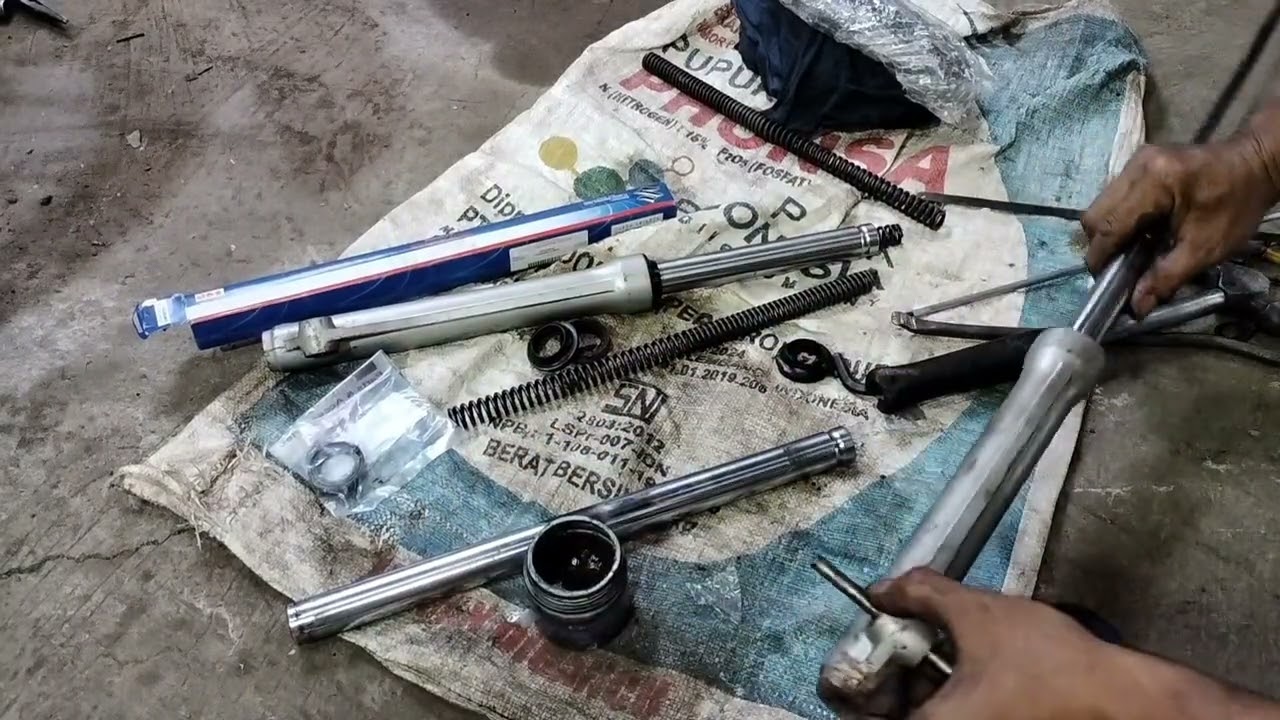 ganti as shock depan shogun 125