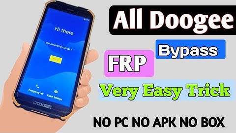 FRP Bypass All DOOGEE Android 9 2021|| Google account Bypass NO PC NO APK NO BOX Remove frp  2021