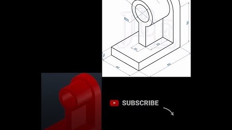 Constructing a Bearing bracket in CAD