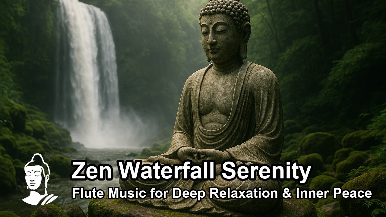 🌿 Zen Waterfall Serenity | Flute Music for Deep Relaxation & Inner ...