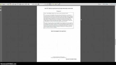 Video1 Grading Sample DBQ essays