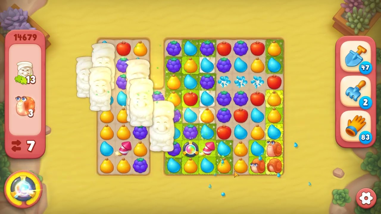 Gardenscapes Level 14679 No Boosters HD - YouTube