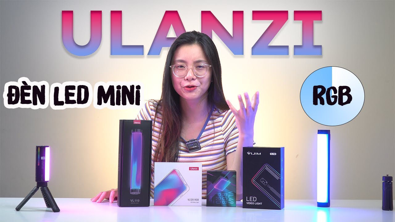 🎥 Tất tần tật các mẫu Đèn Led RGB mini trợ sáng 7 màu của nhà Ulanzi mà chắc chắn bạn sẽ cần! — Video review, click xem trên YouTube