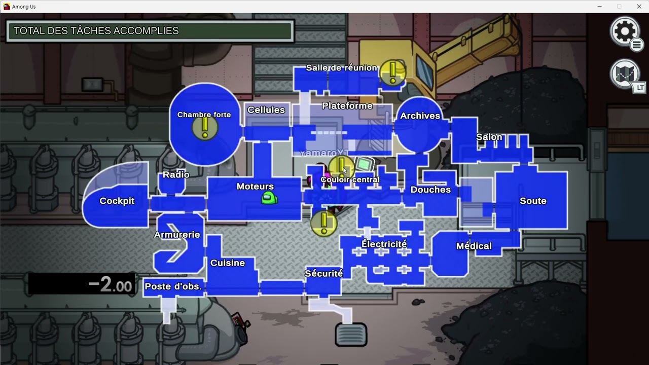 Speedrun Among us - Set dask - Airship - Controler - 46.200