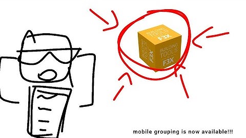 TUTORIAL : How to group parts in Roblox Building Tools Mobile