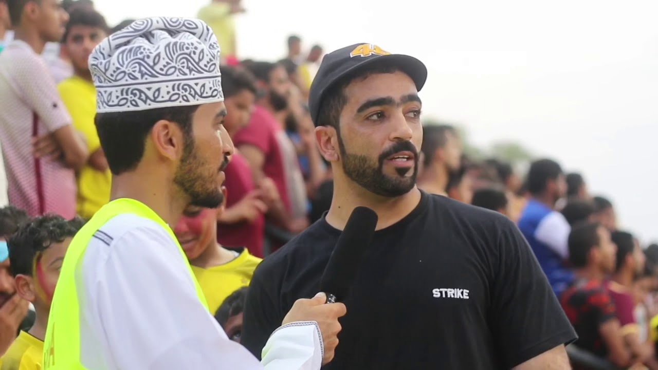 اراء جماهير فريقي مخيليف والقرى ، أثناء المباراة النهائية في مسابقة شجع فريقك صحم2018م