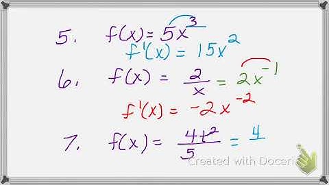 power rule, trig rules, and basic rules