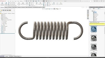 Spring Design with Hook For beginners Tutorial in Solidowkrs