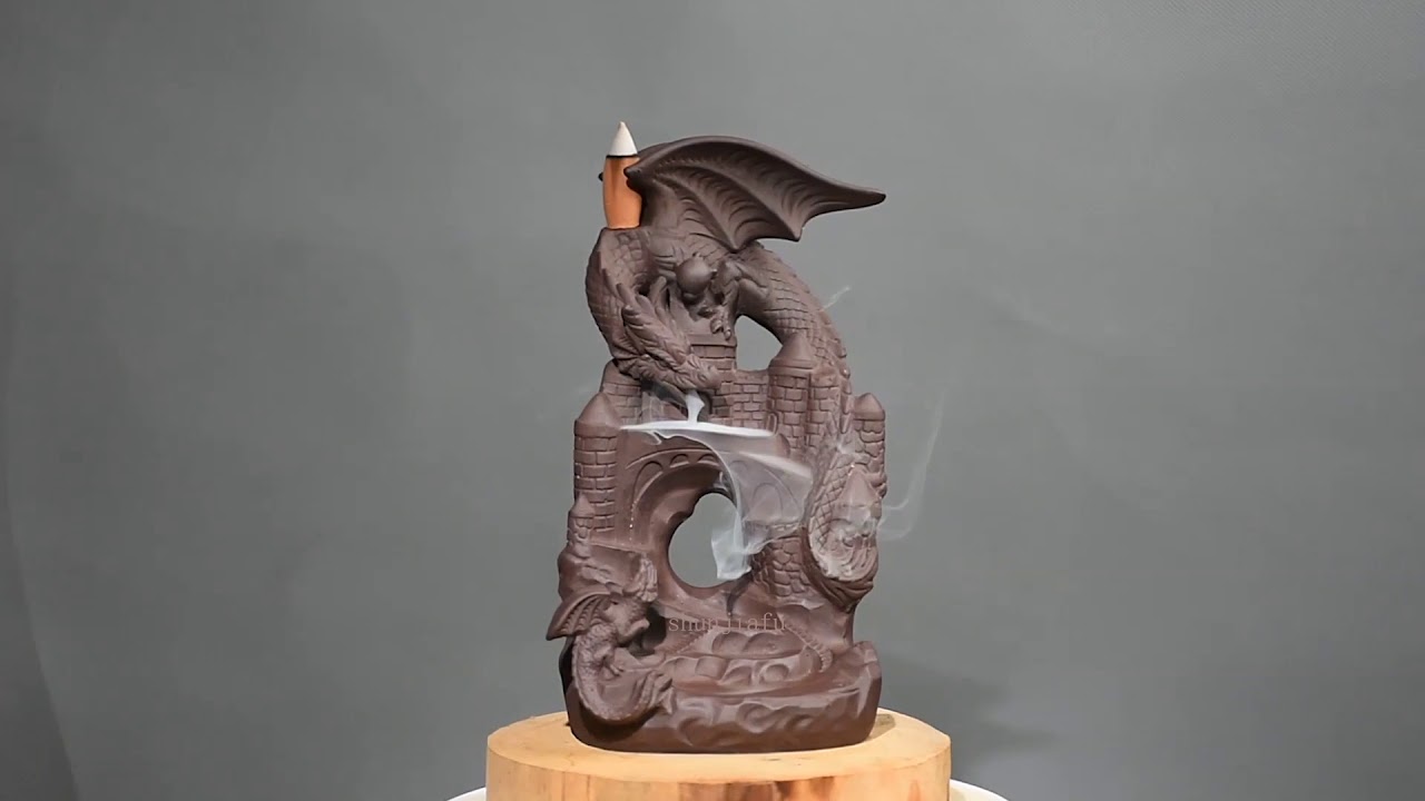 waterfall backflow incense cones ceramic dragon backflow incense burner