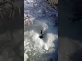na termometrze minus 11 stopni, chwila przy oczku kontrolne sprawdzenie czy pompa działa.