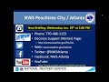 NWS Atlanta - Special Weather Briefing / Tuesday, January 18, 2022