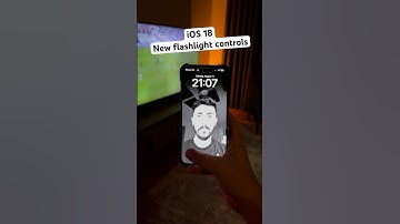 New iOS 18 flash light controls…
