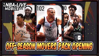 102 OVR Off-Season Movers Masters Pack Opening!! | NBA LIVE Mobile 21 S5 Off Season Movers