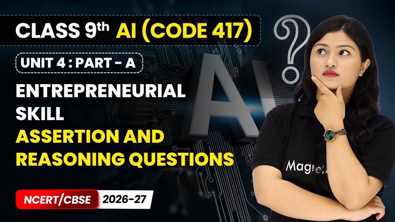 Entrepreneurial Skills - Assertion and Reasoning Questions | Class 9 AI ...