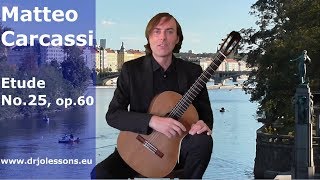 Video thumbnail of "Matteo Carcassi: Study No.25, op.60"