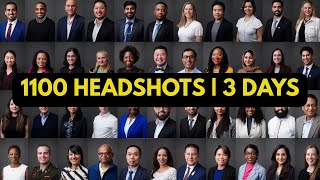 Shooting 1100 Corporate Headshots In Three Days No Editing  Vlog 006