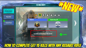 Cod mobile Get 15 Kills with any Assault Rifle | codm full auto assault event | codm seasonal event