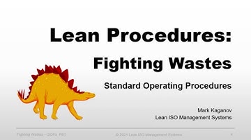 ISO Standard Operating Procedure is not Lean Term | How to Create Clear Procedures | ISO 9001 | SOP