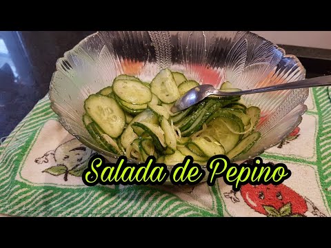 Vídeo: Como Fazer Salada De Pepino Fresco