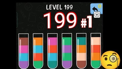 Water Colour Sort Level 199 Easy Solution