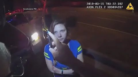 Video shows field sobriety test for woman after fr...