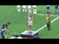 Rebecca Nelson Singing NZ National Anthem - All Blacks v Australia