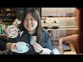 visiting harajuku&#39;s revolving sushi bar and latte foam art cafe | 2023 Japan &amp; Korea Trip - DAY 3