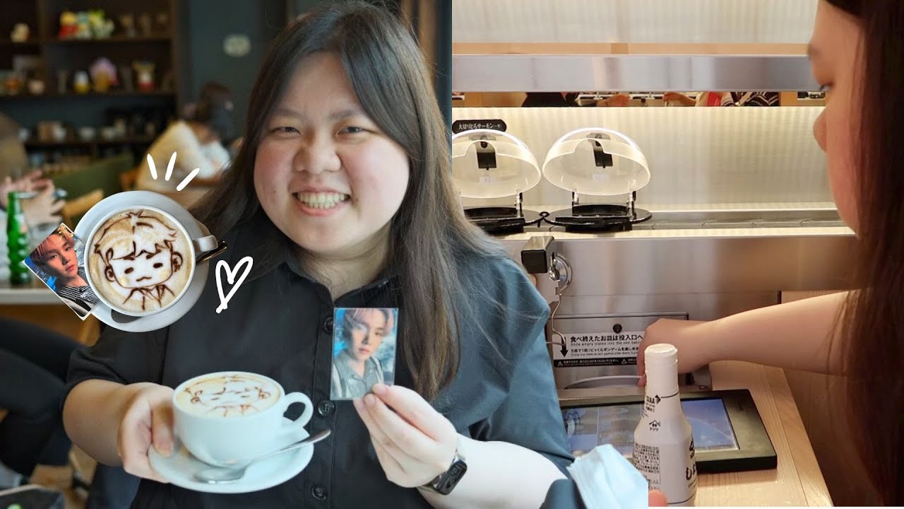 visiting harajuku's revolving sushi bar and latte foam art cafe 2023