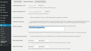 EWWW Image Optimizer - Advanced Settings
