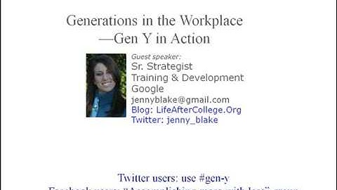Generations in the Workplace: Gen Y in Action